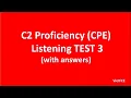 Lagu C2 Proficiency (CPE) Listening Test 3 with answers