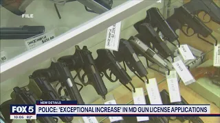 Exponential increase in MD gun license applications police FOX 5 DC