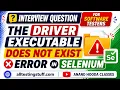 The driver executable does not exist error in Selenium