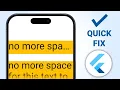 Handle Excess Text The Right Way Flutter Text Widget Overflow property
