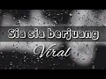 Download Lagu Zidan ft Tri Suaka _ Sia sia berjuang (cover ameliadl12 Mp3 Lirik)