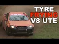 TYRE DESTROYER Holden V8 Rally Utes Take on Rally Stages
