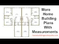 Duplex Apartment Building Plans - Two Bedroom One Bath With Identical Floor Plan Layout