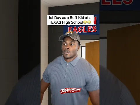 1st Day as a Buff Kid at a TEXAS High School🤣 #shorts #buff #jacked #highschool #thaddboii