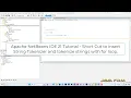 Apache NetBeans IDE 21 Tutorial - Short Cut to insert for with string tokenizer