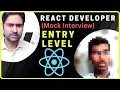 React Interview Practice for Freshers Mock