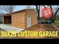 Custom DIY Garage Build 30x20x9 Drive Thru