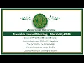 West Orange Township Council Meeting March 10 2026