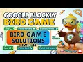 Google Blockly Bird Game Solutions Level 1 10 Coding for Kids