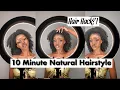 Game Changer 10 Minute Crochet Hack Half Up Half Down Natural Hairstyle