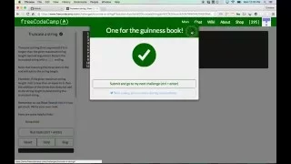Free Code Camp Truncate a String