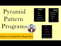 Pyramid Pattern programs in Python Python Tutorials for Beginners Hindi