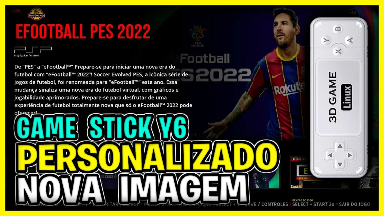 Finalmente nova Imagem Personalizada para Game Stick Y6