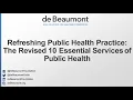 Refreshing Public Health Practice The Revised 10 Essential Services of Public Health