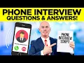 TOP 8 PHONE INTERVIEW QUESTIONS ANSWERS Use this CHEAT SHEET to PASS a PHONE SCREEN Interview