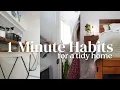 15 1-Minute Habits for an Organized Clutter Free Home