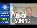 SIU UNLICENSED APPRENTICE PROGRAM BREAKDOWN MERCHANT MARINER TRAINING HOW TO BECOME A SAILOR