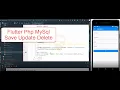 Flutter php mysql crud Flutter mysql save update delete complete guide