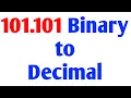 101 101 Binary to Decimal Step by Step Explained
