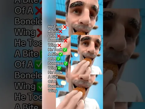 He Took A Bite Of A Boneless Wing (Zack D Films x3)