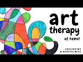 ART THERAPY activity for anxiety grounding mindfulness Therapeutic art projects at home