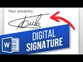 How to Create Digital Signature in Word