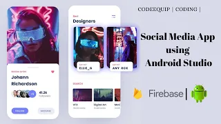 Social media app using Android Studio Emedia Part 1