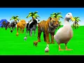 Download Lagu Long Slide Game With Cow Elephant Gorilla Hippopotamus Tiger 3d Animal Game Funny 3d Animals