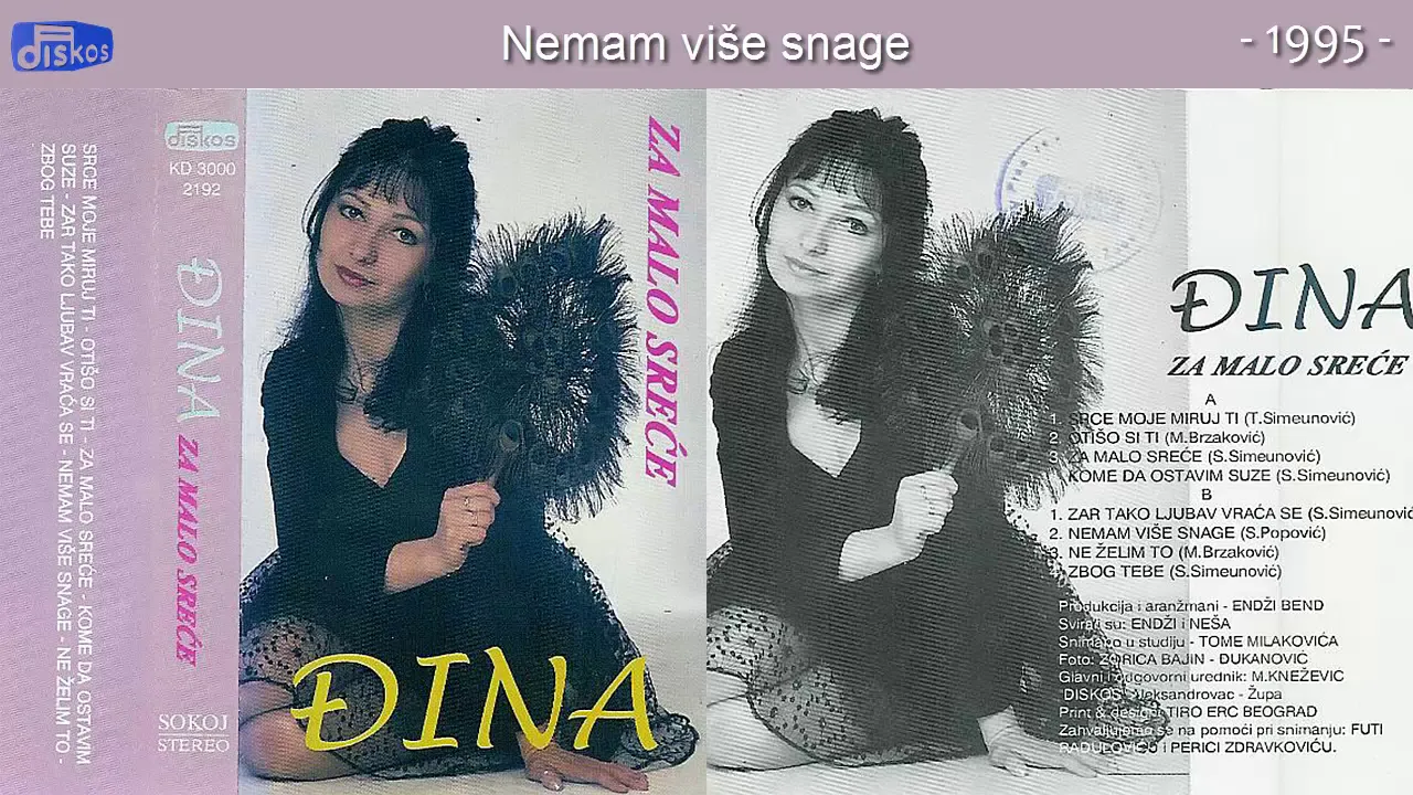 Djina - Nemam vise snage - (Audio 1995)