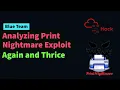 Analysis of Print Nightmare Exploit TryHackMe Print Nightmare again and thrice