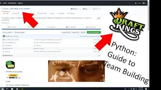 Draftkings Python Team Optimizer Guide Open Source FREE