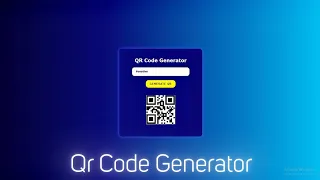 QR Code Generator with HTML CSS JavaScript Simple Project for Beginners