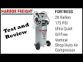 Fortress 26 Gallon Ultra Quiet Air Compressor - Harbor Freight