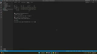 simple Blackjack game in Python
