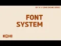 Kohi Text Rendering Part 2 Font System and UI Text Vulkan Game Engine Series