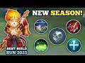 SUN 100% BROKEN BUILD FOR NEW SEASON! (no cooldown!🙉) SUN BEST BUILD -MLBB