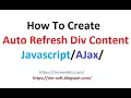 Auto Refresh DIV contents from Mysql table Imr Soft