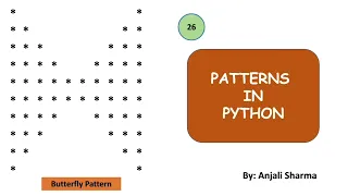 Butterfly Pattern Patterns in Python Python Lectures