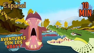 Todas las batallas de criaturas Parte 1 | Animales para niños | Aventuras con los Kratt
