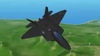 F-22 Raptor Flight 91-2861 Landing Animation