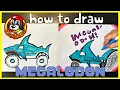ART FOR KIDS How to Draw Monster Jam MEGALODON MONSTER TRUCK