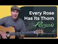 Download Lagu Every Rose Has Its Thorn by Poison | Easy Guitar Lesson