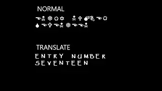 UNDERTALE ROOM 264 w d gaster translate