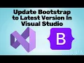 How To Update Bootstrap to Latest Version in Visual Studio