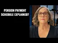 Pension Payment Schedule Explained