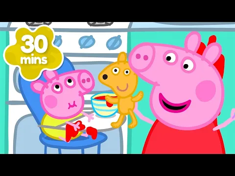 Peppa ayuda a alimentar al bebé ? | Los cuentos de Peppa la Cerdita