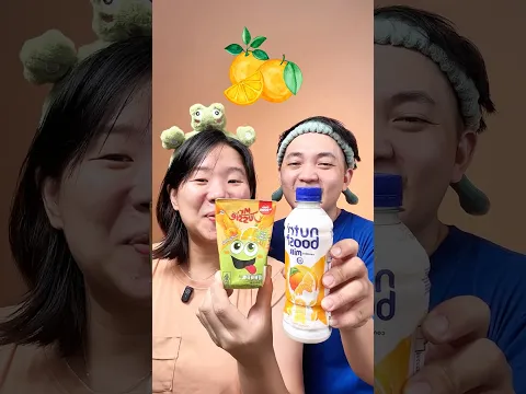 MINUM SUSU JERUK JUS JERUK🍊 #asmr #food #mukbang #videolucu #drink #shorts #minuman #viral #hiburan