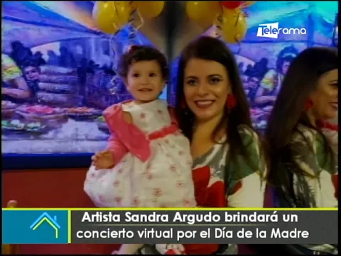 Artista Sandra Argudo brindará un concierto por el día de la madre