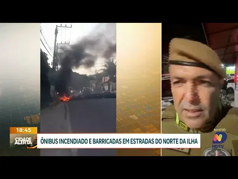 Subcomandante da PM-SC fala sobre ônibus incendiado e prisão de suspeito