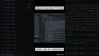 Image scraping using Python Access images from webpage